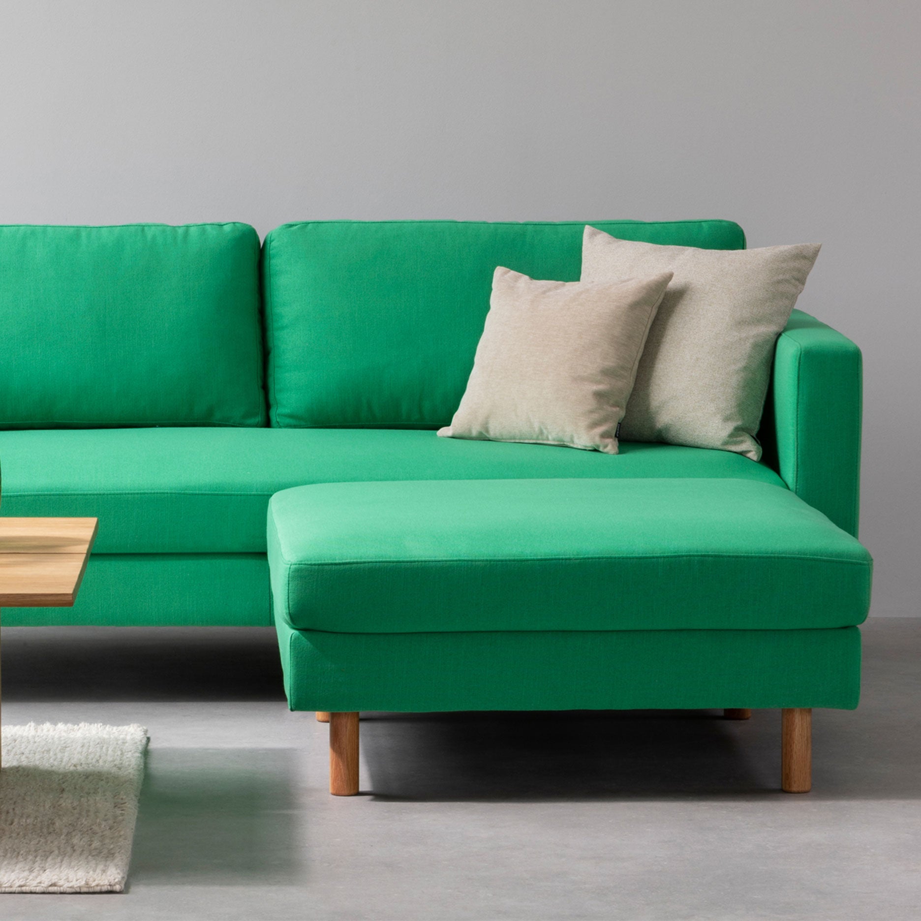 Stapleton Ottoman/puf grøn